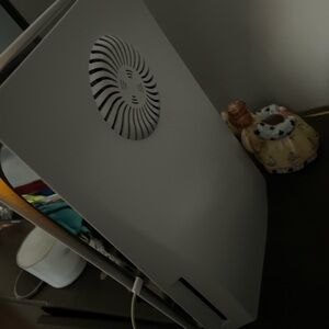 White Air Purifier with Circular Vent